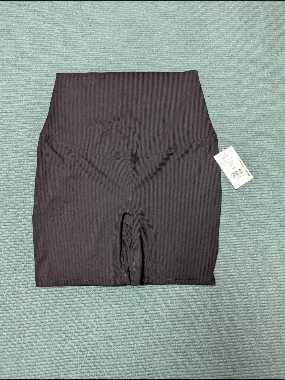 Motherhood Black Ribbed Maternity Bike Shorts